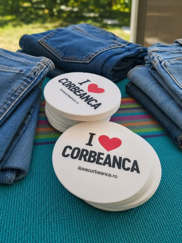 Suport de pahar I love Corbeanca, cadou pentru primii 50 de donatori.