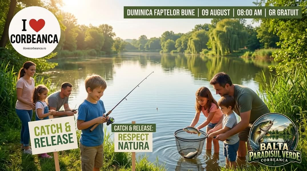 Afișul ediției Micul Pescar, Balta Paradisul Verde.